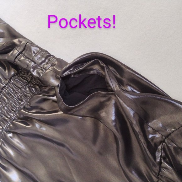 Anthropologie Somerset Maxi Dress Shine Edition 2X NEW Plus Size Metallic Maxi - Picture 8 of 11